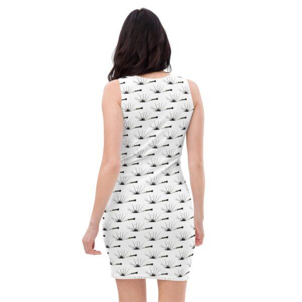 Women's Black Fern Bodycon Dress - Image 3