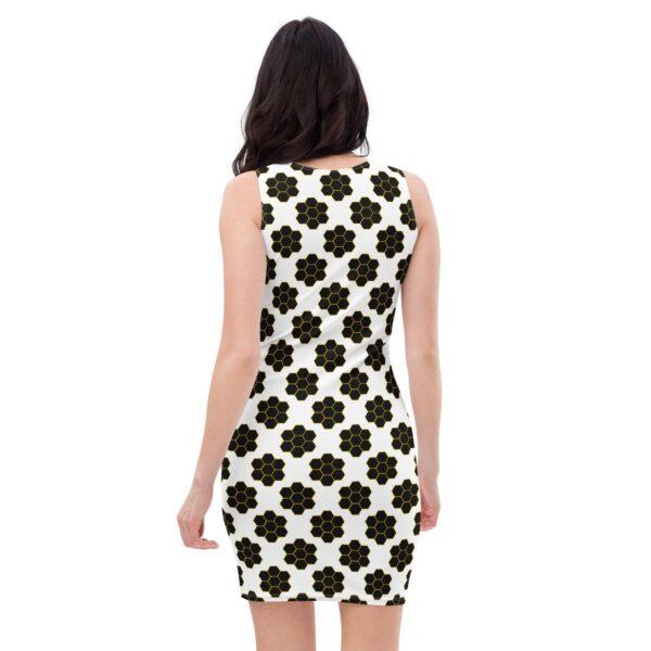 Women's Black Honeycomb Bodycon Dress - Image 3