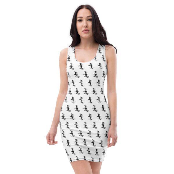 women's-branch-print-bodycon-dress