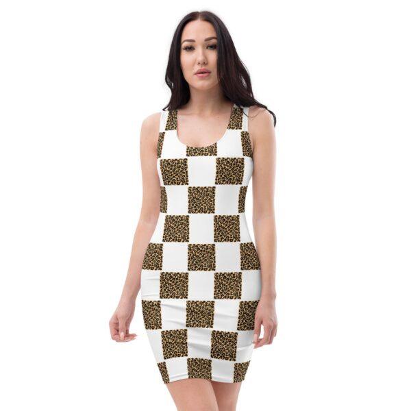 checkered-bodycon-dress