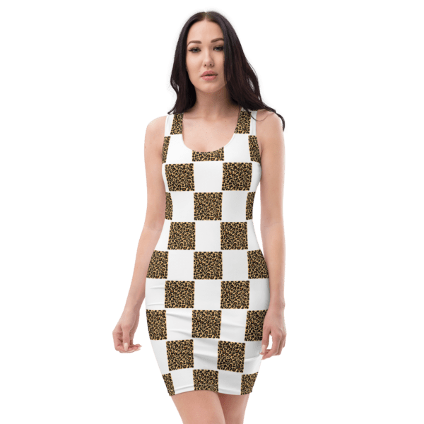 Women's Checkered Bodycon Dress