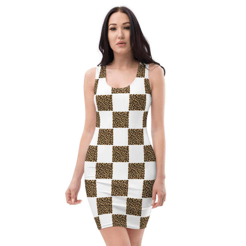 checkered-womens-bodycon-dress