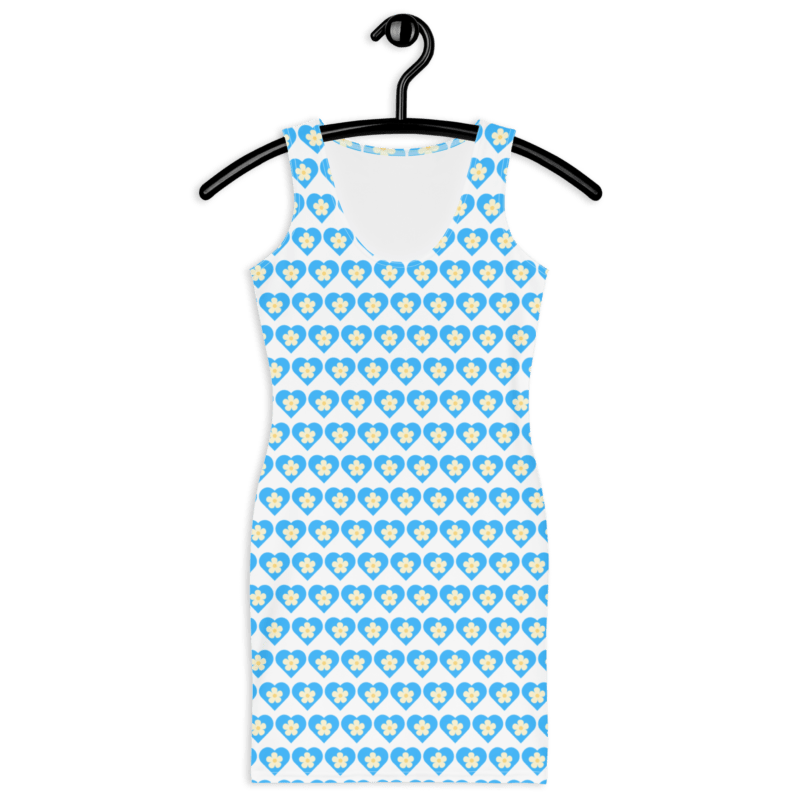 flower-blue-heart-womens-bodycon-dress