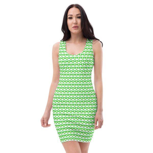 flower-green-heart-womens-bodycon-dress