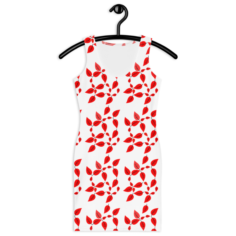 red-leaf-womens-bodycon-dress