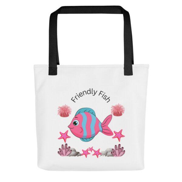 friendly-fish-polyester-tote-bag