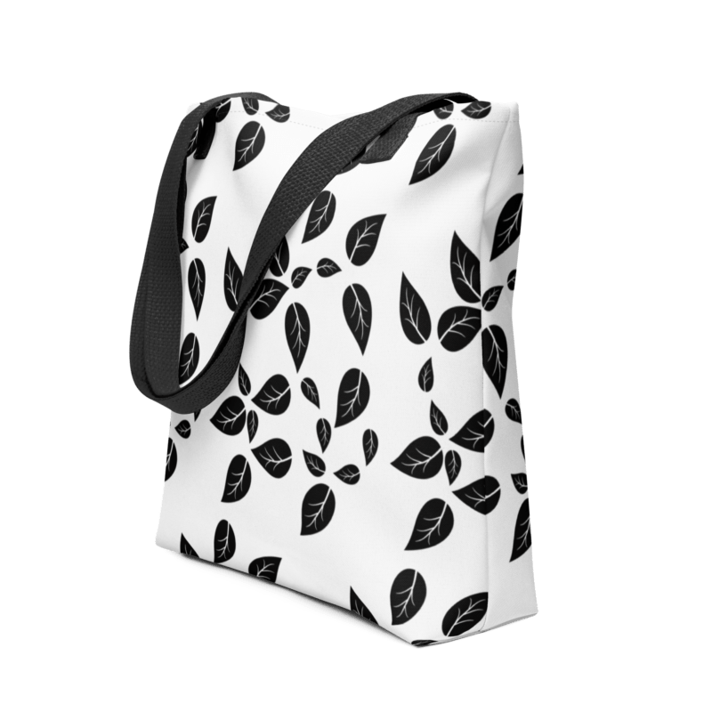 black-leaf-tote-bag