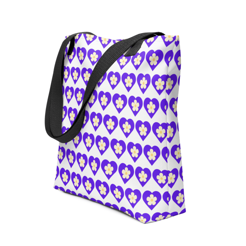 flower-purple-heart-tote-bag