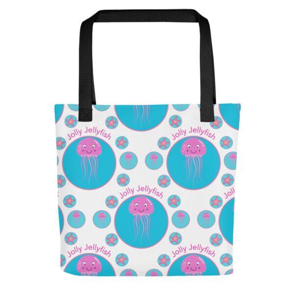 jolly-jellyfish-polyester-tote-bag