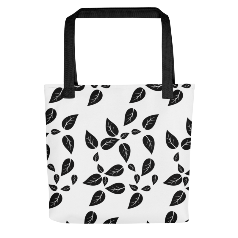 black-leaf-tote-bag