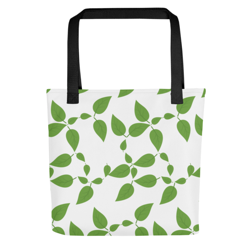 green-leaf-tote-bag