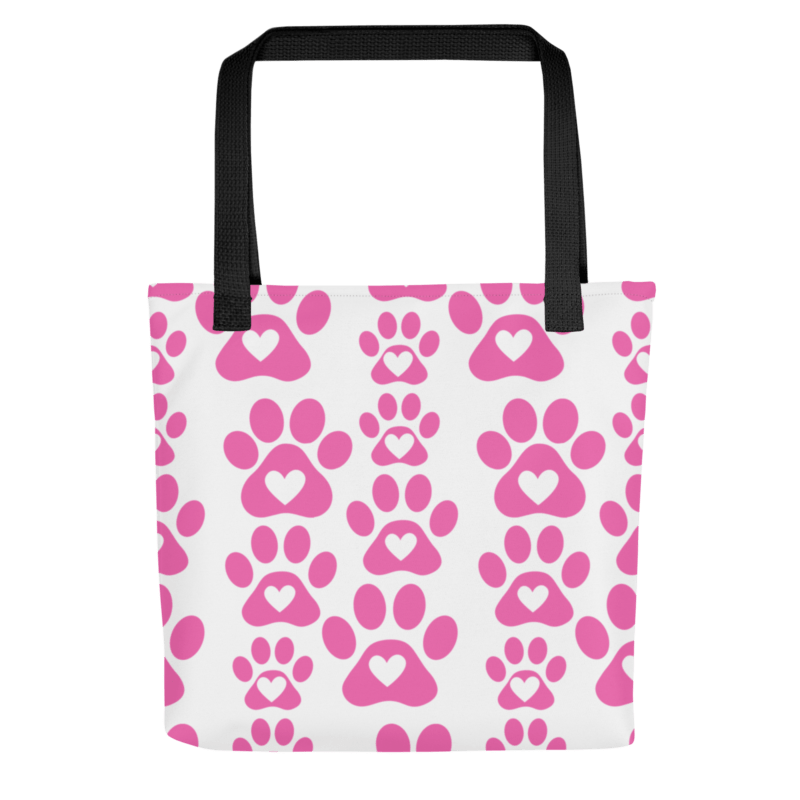 pink-paw-print-tote-bag