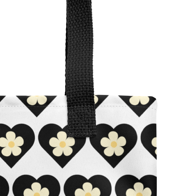 flower-black-heart-tote-bag