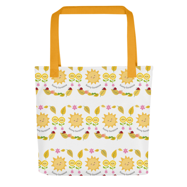 Sunny Sunshine Polyester Tote Bag