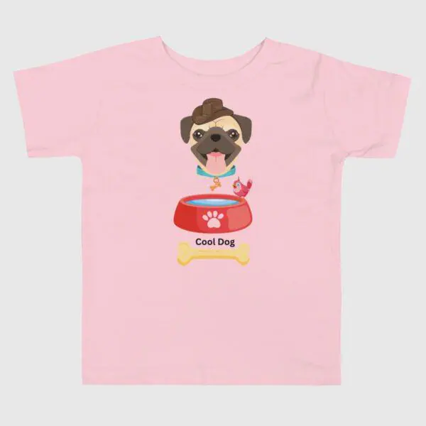 Cool Dog Toddler T-Shirt - Image 2