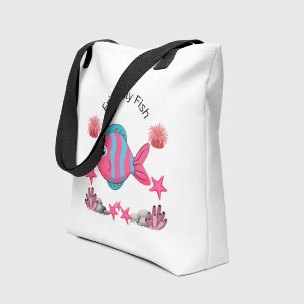 Friendly Fish Polyester Tote Bag