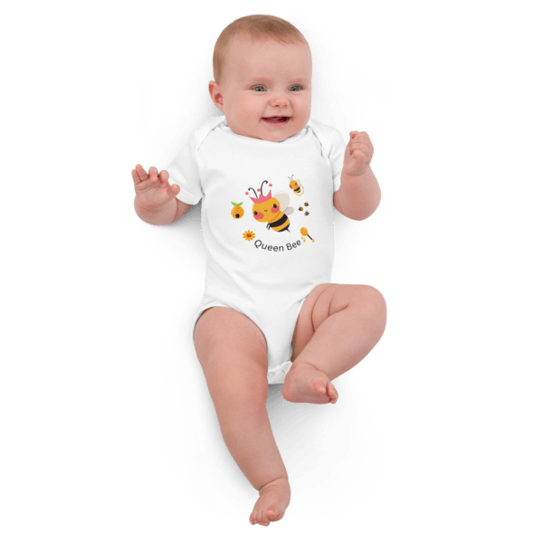 Organic Cotton Queen Bee Baby Bodysuit