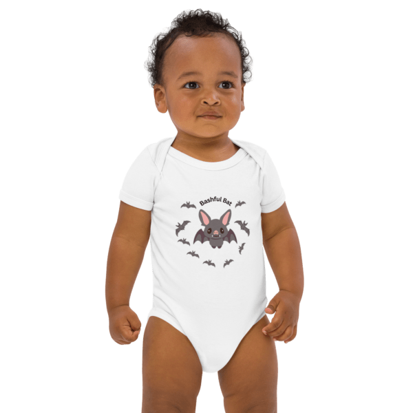 Organic Cotton Bashful Bat Baby Bodysuit