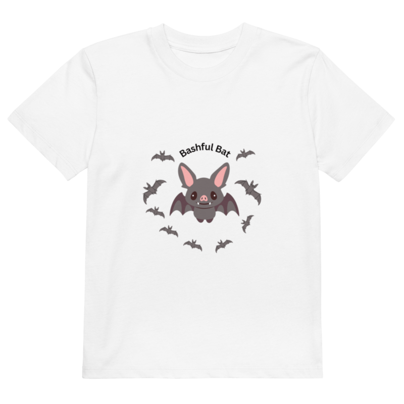 Organic Cotton Bashful Bat Children's T-shirt