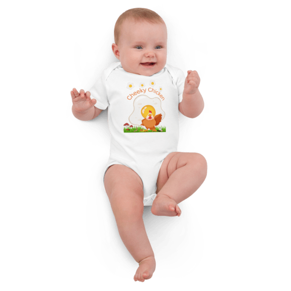 Organic Cotton Cheeky Chicken Baby Bodysuit