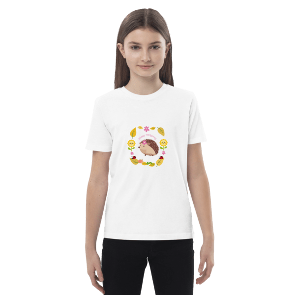 Organic Cotton Happy Hedgehog Children's T-Shirt