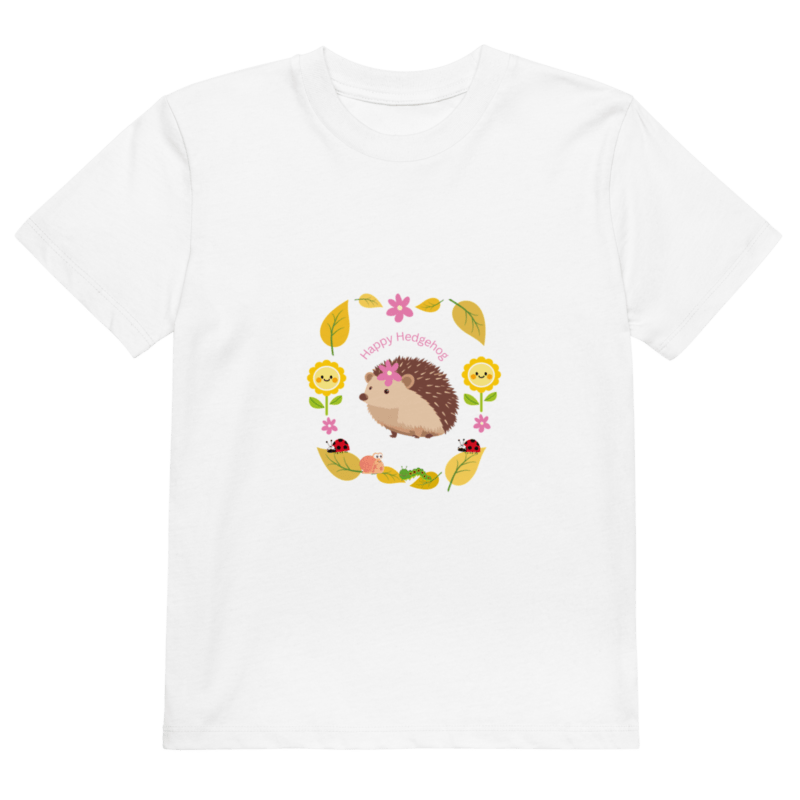 happy-hedgehog-childrens-eco-t-shirt