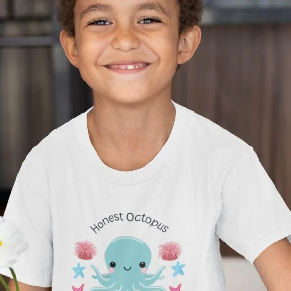 Organic Cotton Honest Octopus Children's T-shirt