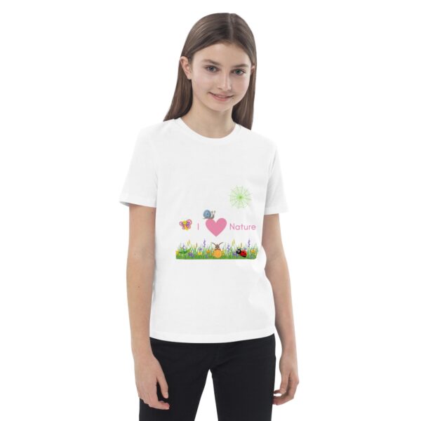 Organic Cotton I Love Nature Children's T-shirt - Image 2