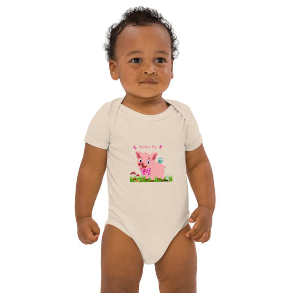 Organic Cotton Perfect Pig Baby Bodysuit