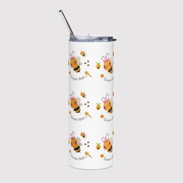 Queen Bee Stainless Steel Drinks Tumbler 20oz