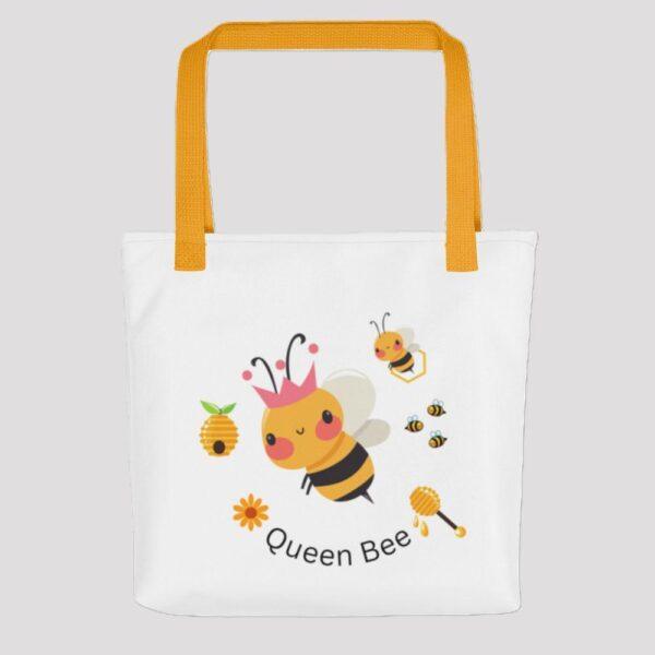 Queen Bee Polyester Tote Bag