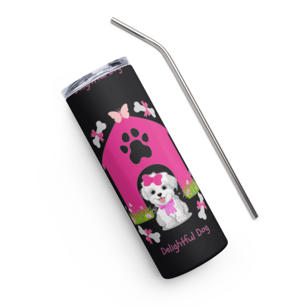 Delightful Dog Stainless Steel Drinks Tumbler 20oz