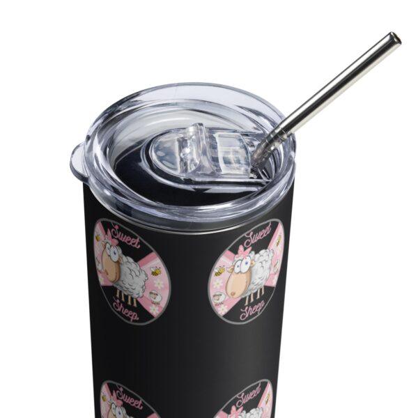 Sweet Sheep Stainless Steel Drinks Tumbler 20oz - Image 4