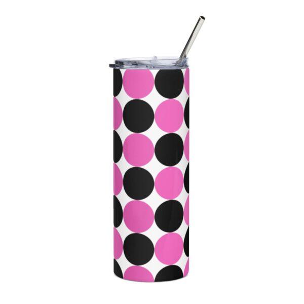 pink-and-black-spotted-20oz-white-drinks-tumbler