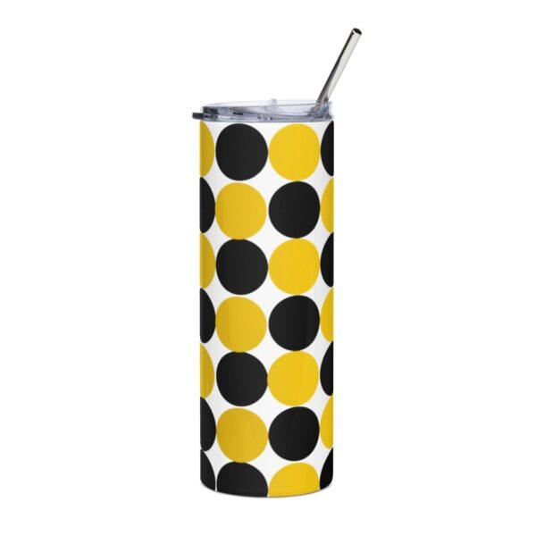 yellow-and-black-spotted-20oz-white-drinks-tumbler