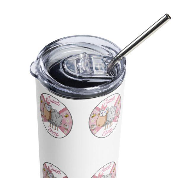 Sweet Sheep Stainless Steel Drinks Tumbler 20oz - Image 7