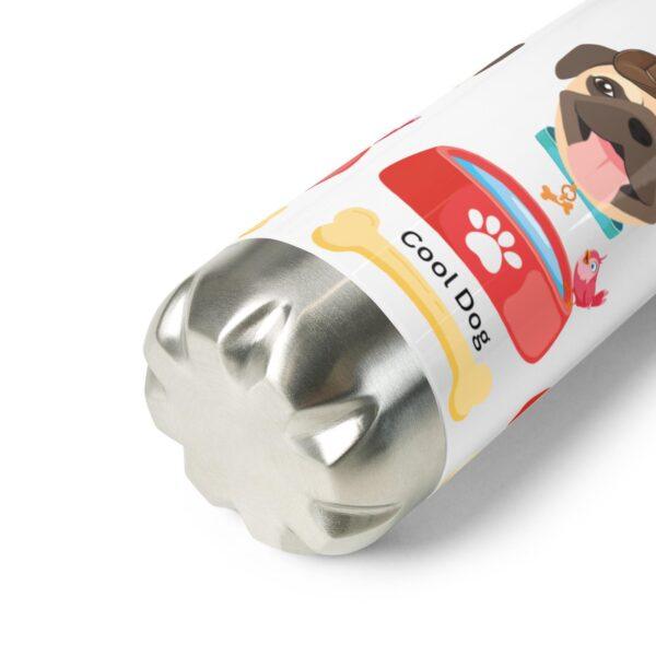 Cool Dog Stainless Steel Water Bottle 17oz - Image 4