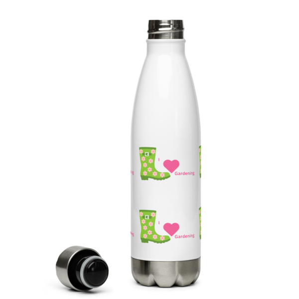 I Love Gardening Stainless Steel Water Bottle 17oz