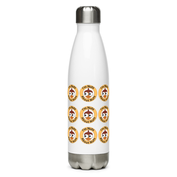 I'm Nuts About Nuts Stainless Steel Water Bottle 17oz