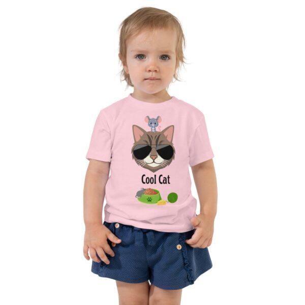 Cool Cat Toddler T-Shirt - Image 3