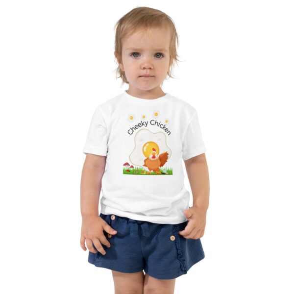 Cheeky Chicken Toddler T-Shirt - white