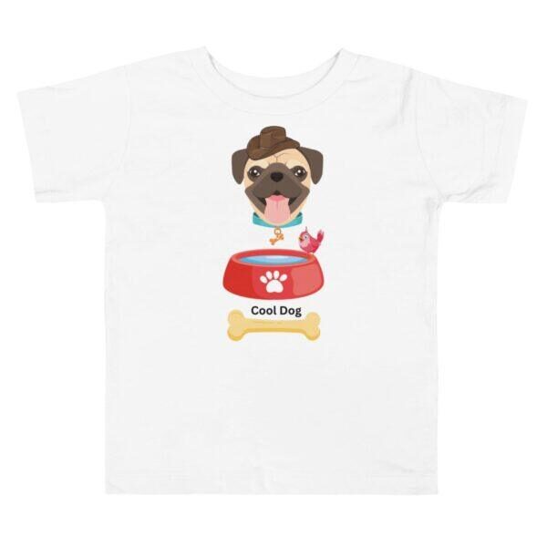 Cool-Dog-Toddler-T-Shirt-White