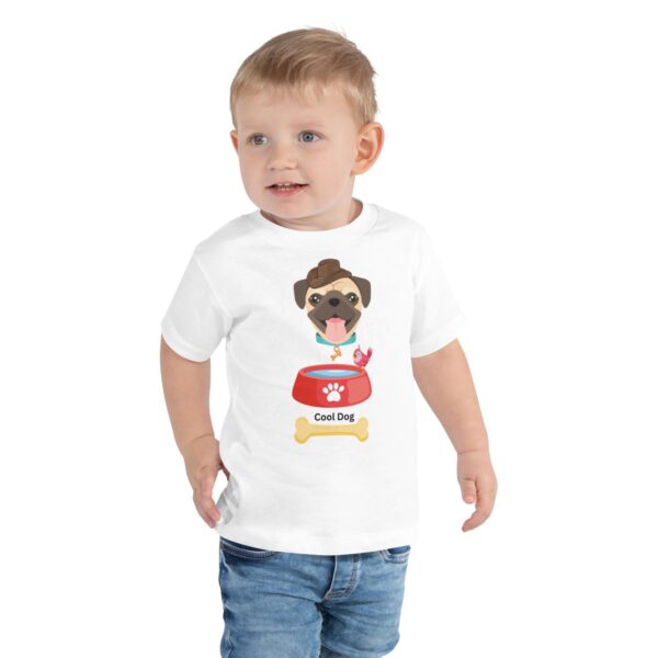 Cool Dog Toddler T-Shirt-White