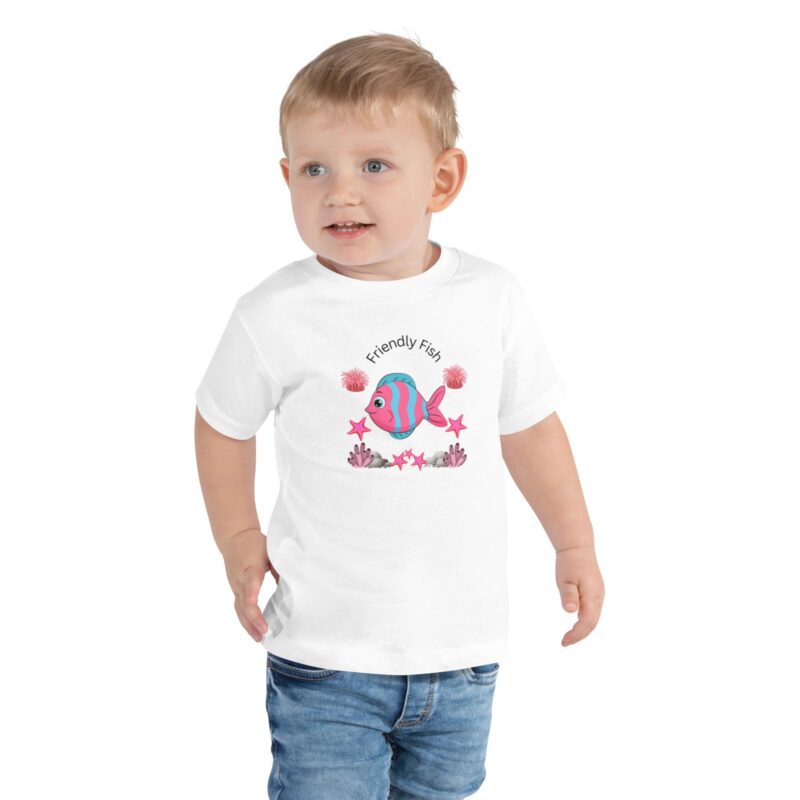 Friendly Fish Toddler T-Shirt - White