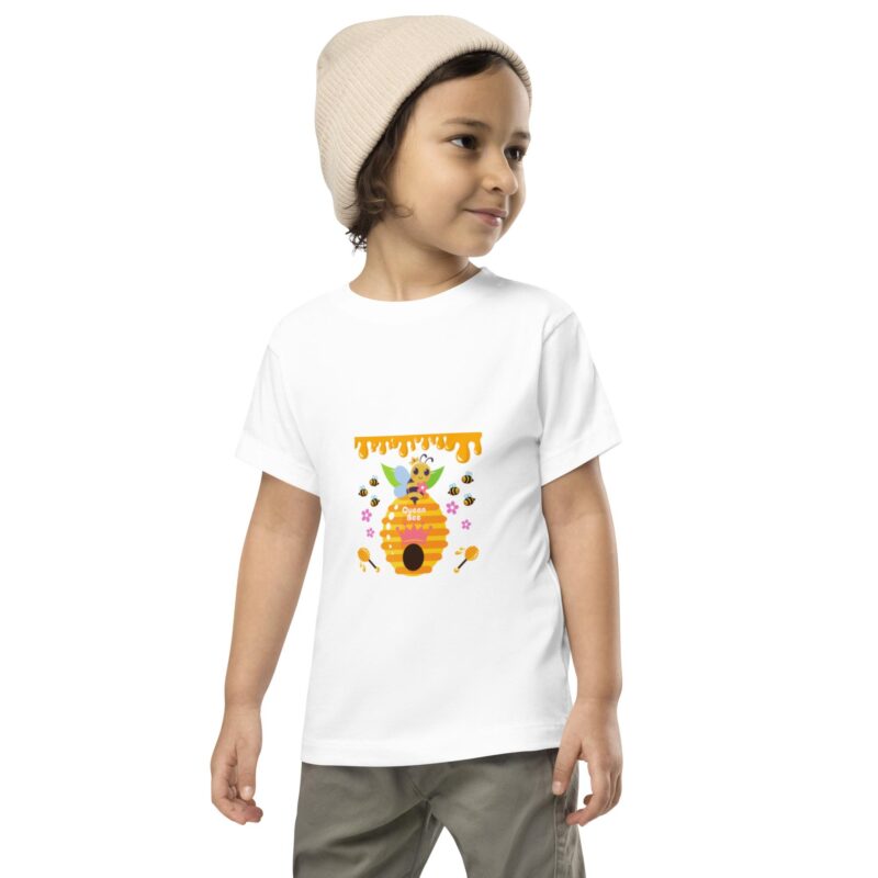 Queen Bee Hive Toddler T-Shirt - White