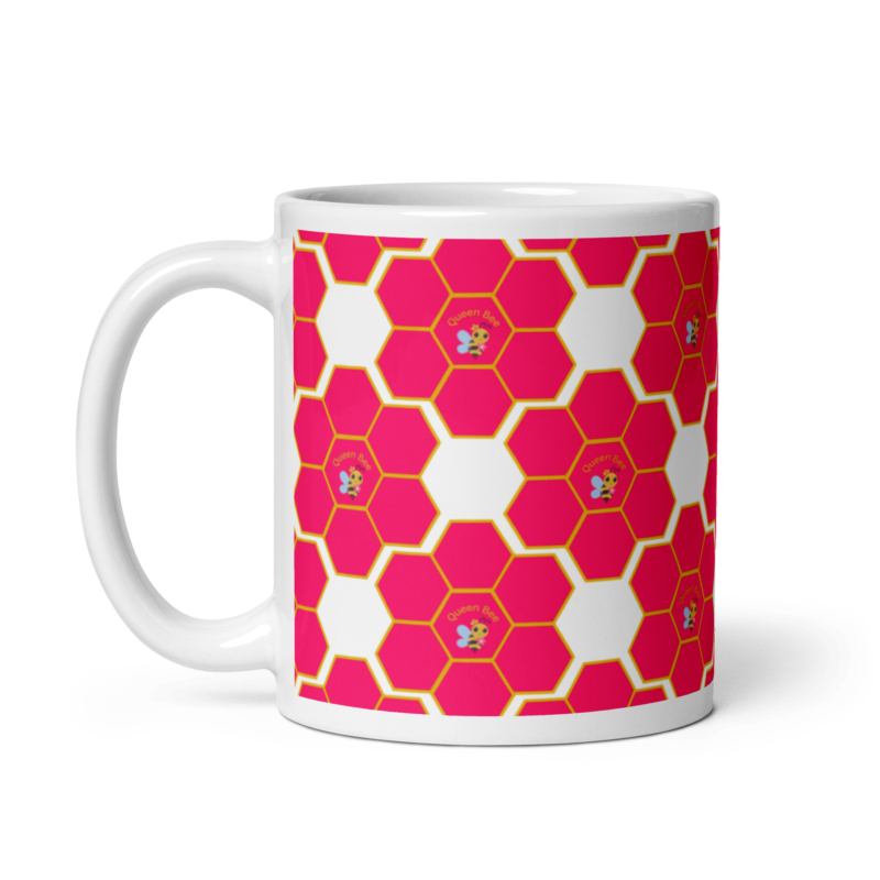 queen-bee-pink-honeycomb-11oz-ceramic-mug