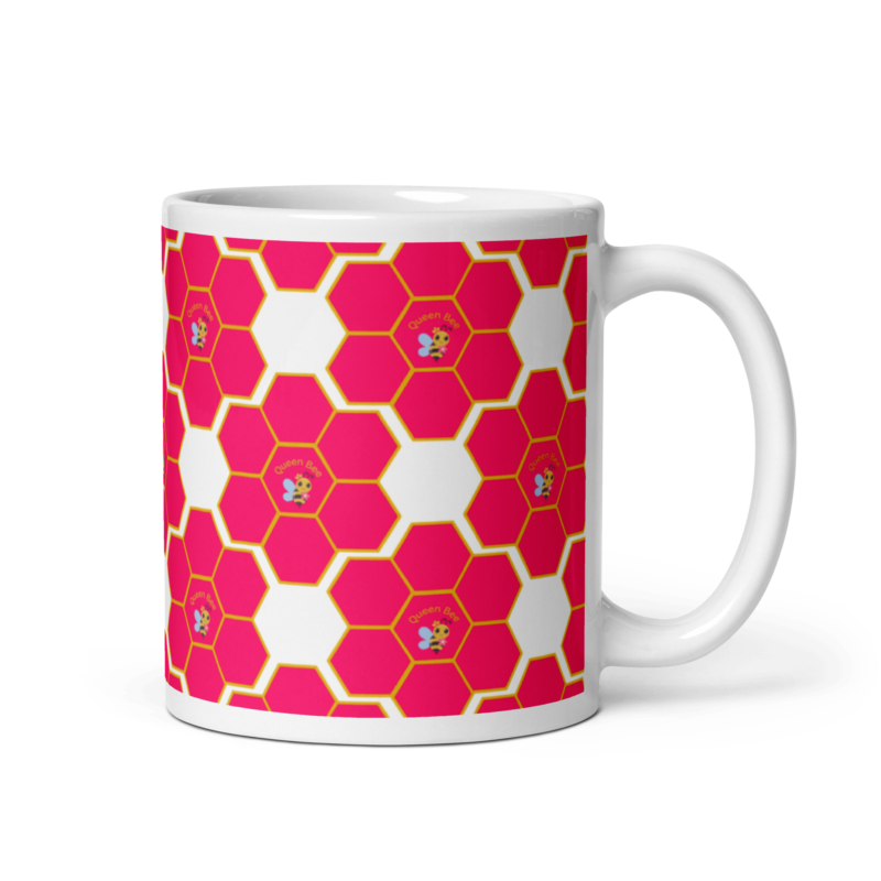 queen-bee-pink-honeycomb-11-oz-ceramic-mug