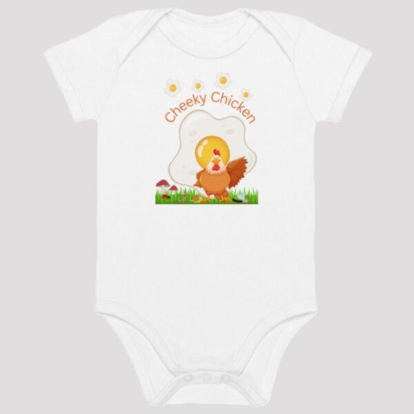 Organic Cotton Cheeky Chicken Baby Bodysuit