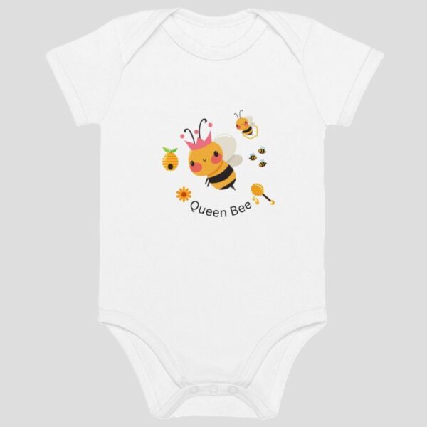 Organic Cotton Queen Bee Baby Bodysuit