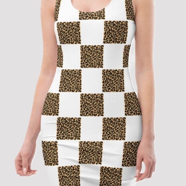 Women's Checkered Bodycon Dress